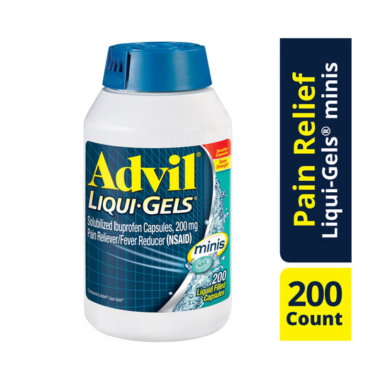 Advil Minis Liquid Gel Mini; 200 Each; 3 Per Box; 4 Per Case - High Mart Wholesale