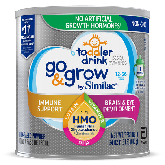 Similac Go & Grow Non-Gmo Milk-Based Powder Toddler Formula Can; 1.5 Pound; 4 Per Case - High Mart Wholesale