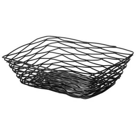 Tablecraft 9 Inch X 6 Inch X 2.5 Inch Rectangle Black Metal Basket; 6 Each; 1 Per Case - High Mart Wholesale