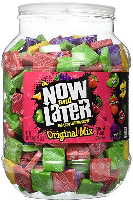 Now & Later Original Mix Jar; 60 Ounce; 6 Per Case - High Mart Wholesale