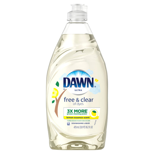 Dawn Pure Essentials Lemon Essence Dishwashing Liquid; 16.2 Fluid Ounce; 10 Per Case