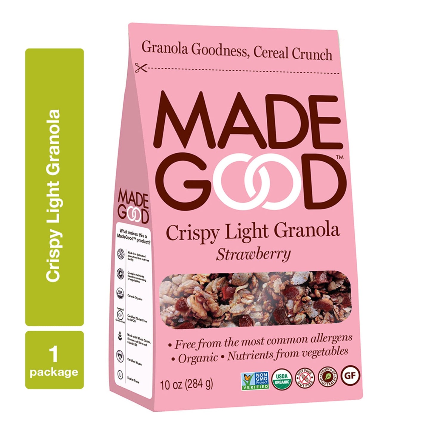 Madegood Strawberry Crispy Light Granola; 10 Ounces; 8 Per Case - High Mart Wholesale