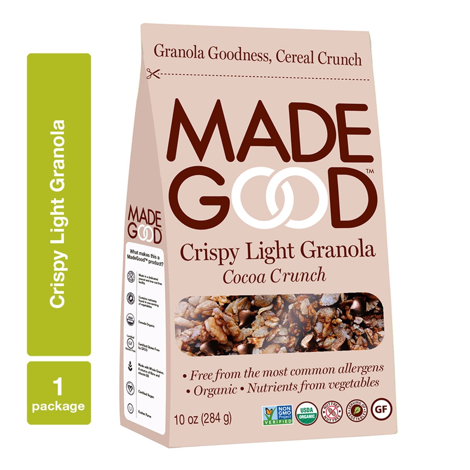 Madegood Cocoa Crunch Crispy Light Granola; 10 Ounces; 8 Per Case - High Mart Wholesale