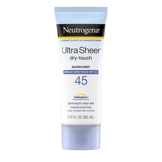 Neutrogena Ultra Sheer Dry-Touch Sunscreen Spf 45; 3 Fluid Ounces; 3 Per Box; 4 Per Case