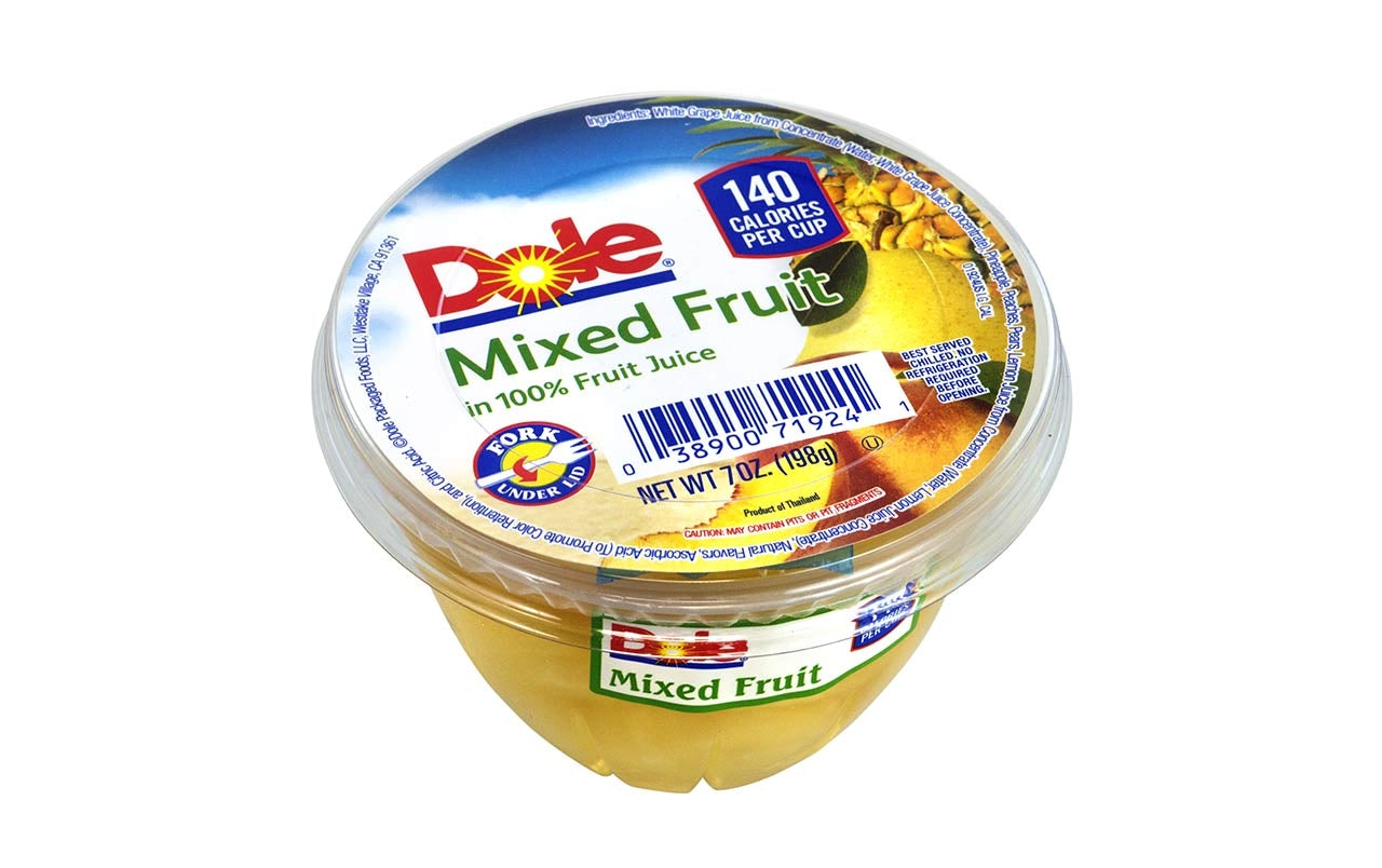 Dole In 100% Juice Mixed Fruit; 7 Ounces; 12 Per Case