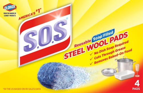 Sos Cleaning Pad; 4 Count; 24 Per Case