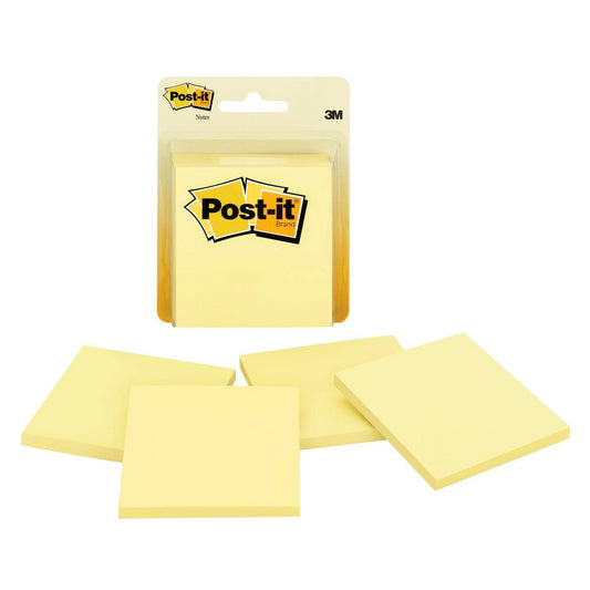 Post-It Notes 50 Sheets Per Pad; 200 Count; 6 Per Box; 8 Per Case