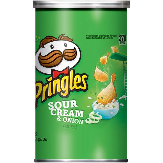 Pringles Grab & Go Sour Cream & Onion Potato Crisp; 2.5 Ounces; 12 Per Case