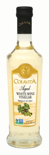 Colavita White Wine Vinegar Bottle; 17 Fluid Ounce; 12 Per Case