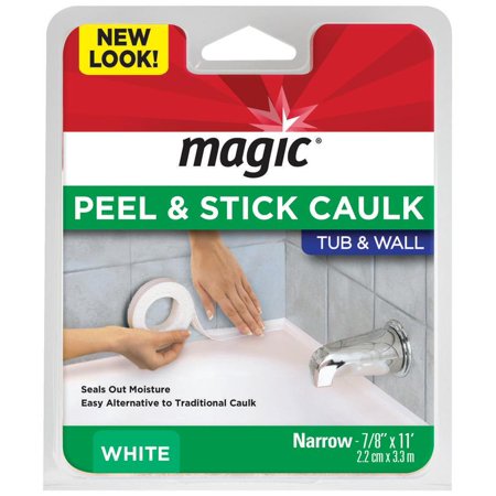 Magic Tub/Wall Sealer Trim Regular White; 6 Each; 1 Per Case - High Mart Wholesale