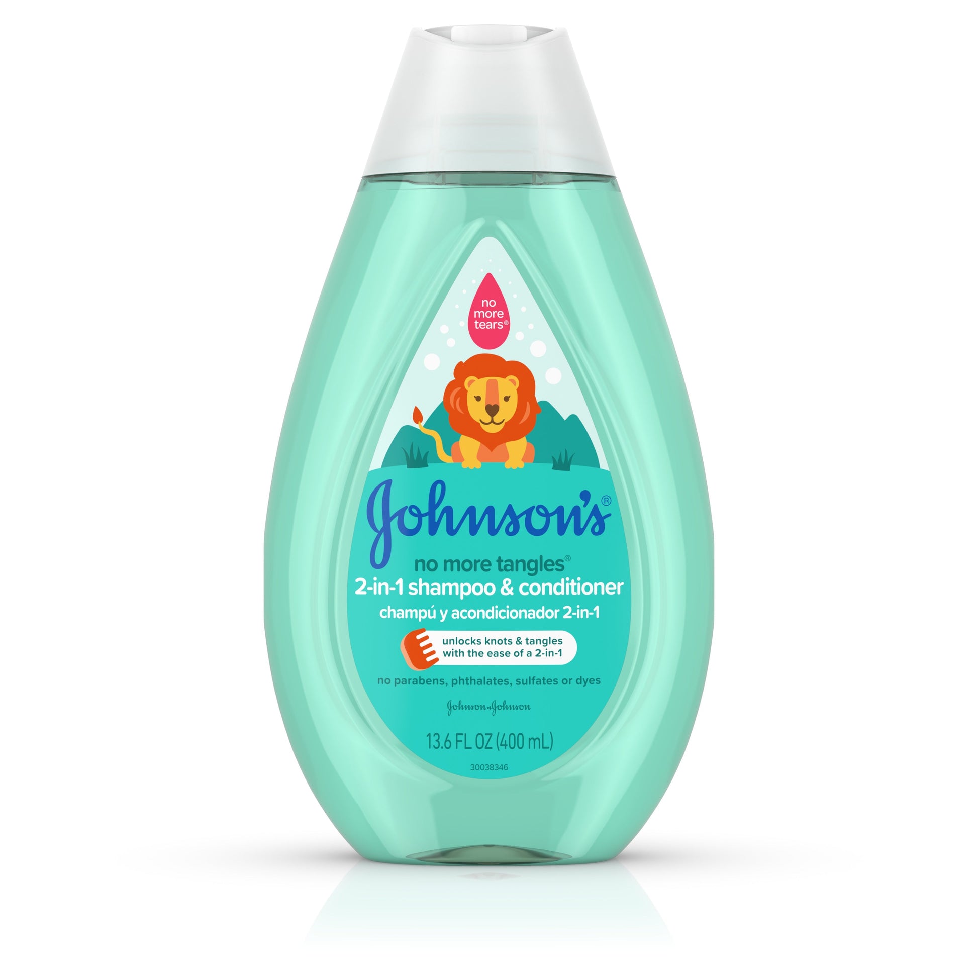 Johnson & Johnson No More Tangles Shampoo/Conditioner; 13.6 Fluid Ounce; 3 Per Box; 8 Per Case - High Mart Wholesale