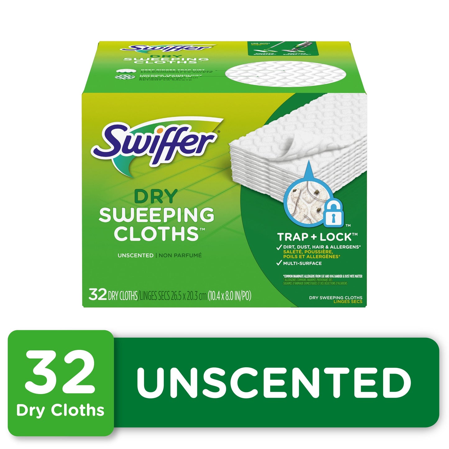 Swiffer Sweeper Dry Cloth Regular; 32 Count; 4 Per Case