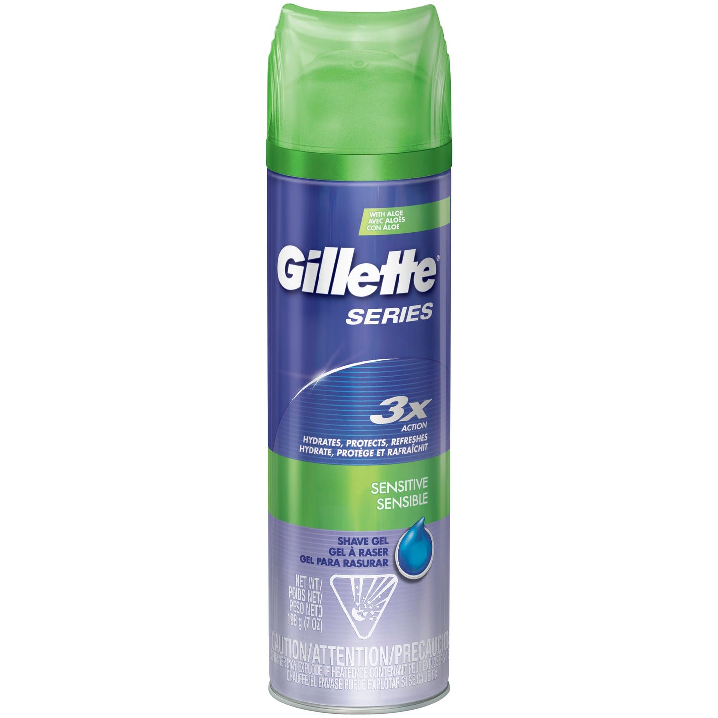 Gillette Shave Gel Clip Strip; 7 Ounce; 6 Per Case - High Mart Wholesale