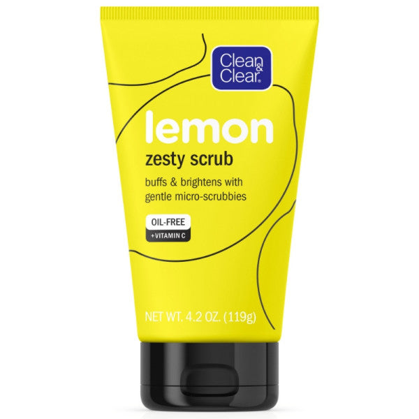 Clean & Clear Lemon Zest Scrub; 4.2 Ounces; 3 Per Box; 4 Per Case - High Mart Wholesale