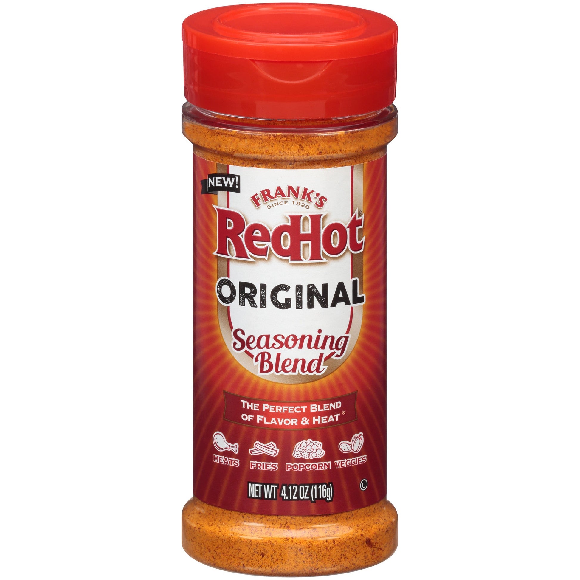 Frank's Redhot Original Hot Sauce Shaker; 4.12 Ounce; 6 Per Box; 6 Per Case - High Mart Wholesale