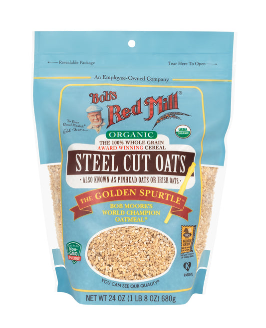 Bob's Red Mill Natural Foods Inc Organic Steel Cut Oats; 24 Ounces; 4 Per Case