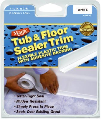 Magic Tub/Floor Caulk Strip White; 6 Each; 1 Per Case - High Mart Wholesale