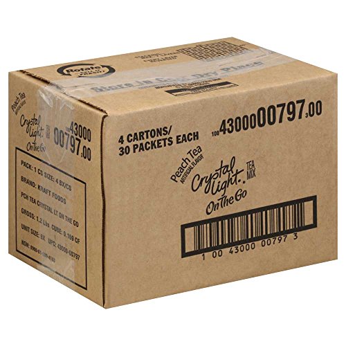 Crystal Light Peach Drink Mix Kosher;; 0.09 Ounce; 30 Per Box; 4 Per Case - High Mart Wholesale