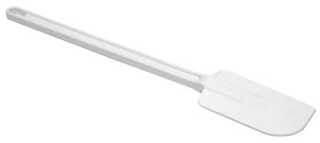 Vollrath 9.625 Inch Plastic White Spatula; 1 Each