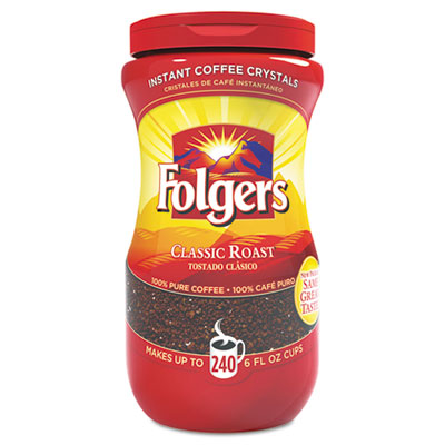 Folgers Coffee Club Pack Instant Jar; 288 Count; 1 Per Case