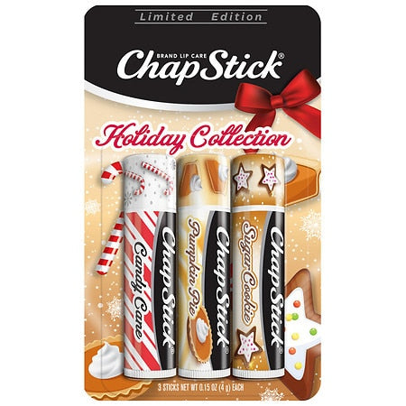 Chapstick Candy Cane Sugar Cookie Pumpkin Pie Tray; 0.45 Ounces; 12 Per Box; 6 Per Case - High Mart Wholesale