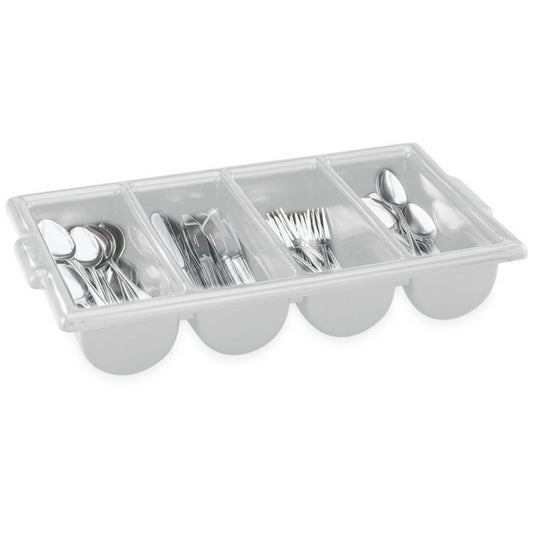 Vollrath Bin.4 Compartment Slivered Gray; 12 Each; 1 Per Case