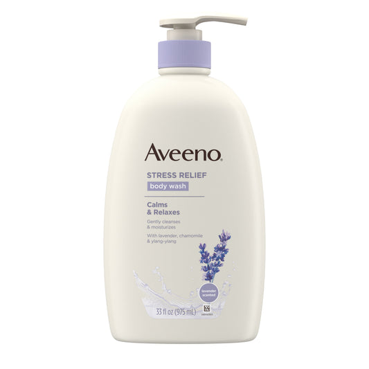 Aveeno Stress Relief Body Wash; 33 Fluid Ounces; 3 Per Box; 2 Per Case - High Mart Wholesale