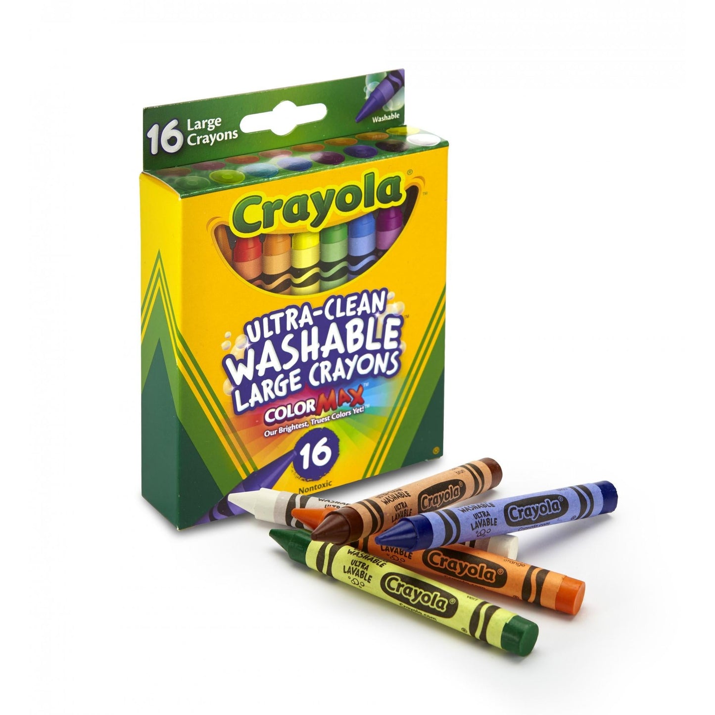 Crayola Crayon 16 Count Washable; 16 Count; 6 Per Box; 2 Per Case - High Mart Wholesale