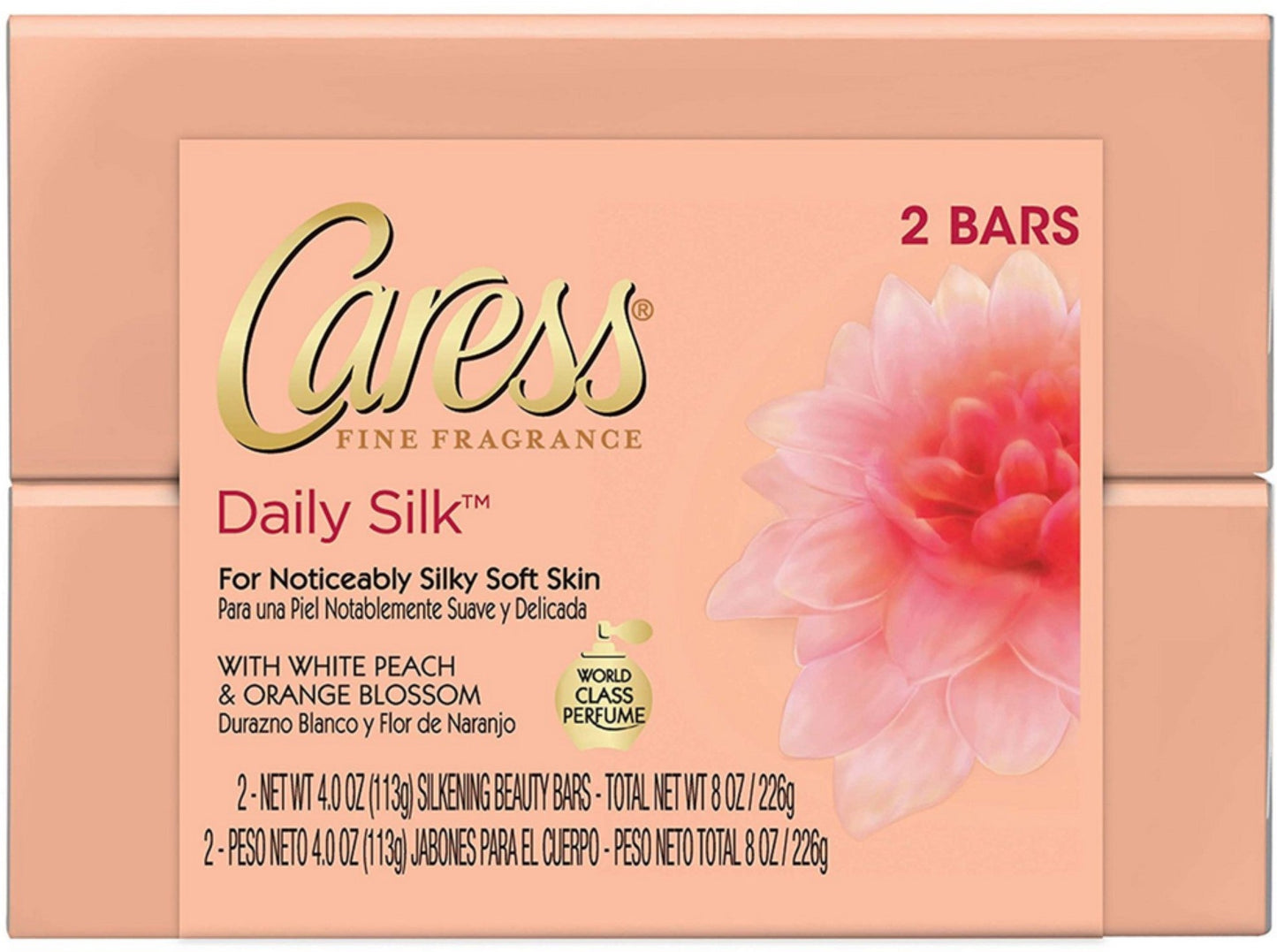 Caress Bar Daily Silk; 7.5 Fluid Ounces; 24 Per Case