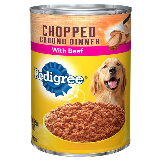 Pedigree Chopped Ground Dinner Beef Dinner; 22 Ounces; 12 Per Case