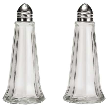 Tablecraft 1 Ounce Eiffel Salt And Pepper Chrome Top Glass Shaker; 24 Each; 1 Per Case - High Mart Wholesale