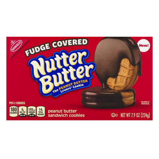 Nutter Butter Chocolate Fudge Cookies; 7.9 Ounces; 12 Per Case - High Mart Wholesale