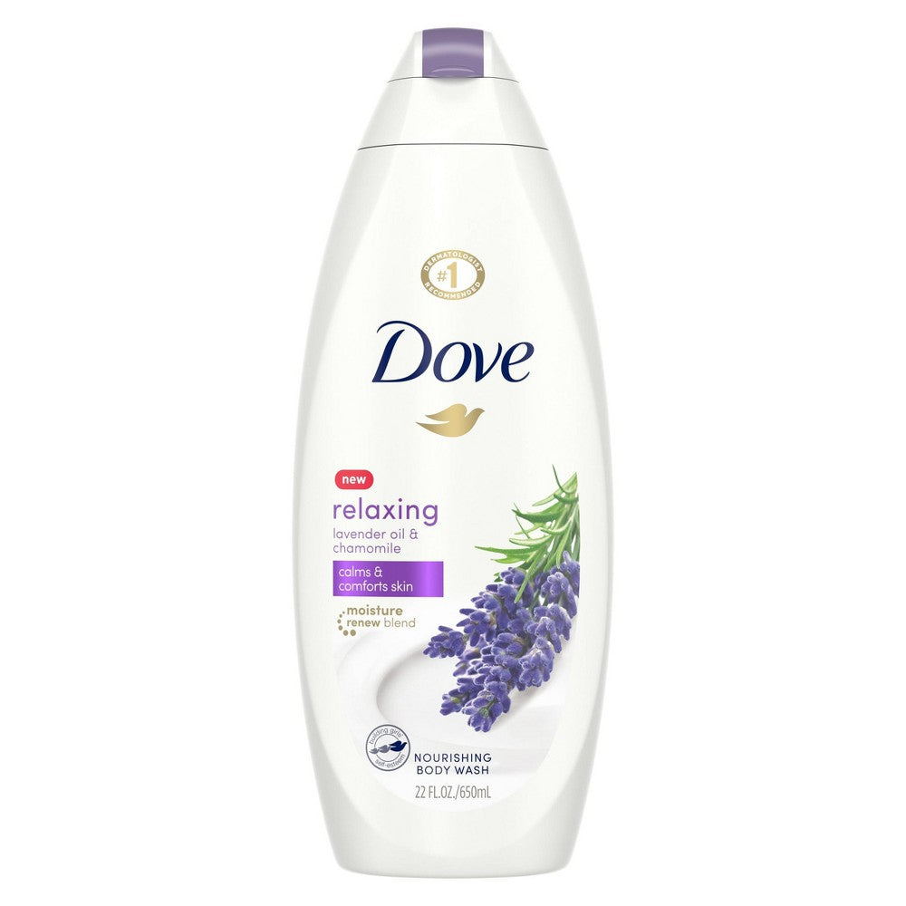 Dove Body Wash Relaxing Lavender; 20 Fluid Ounce; 4 Per Case