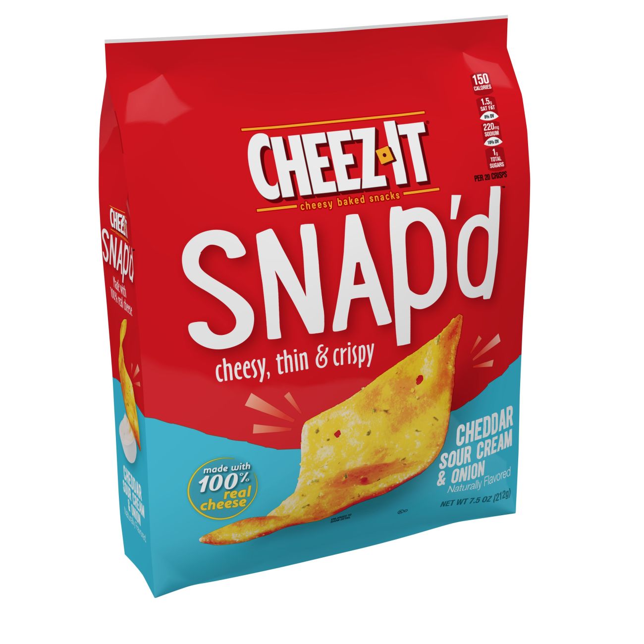 Kellogg's Cheez It Cheddar Sour Cream And Onion Crackers; 7.5 Ounces; 6 Per Case