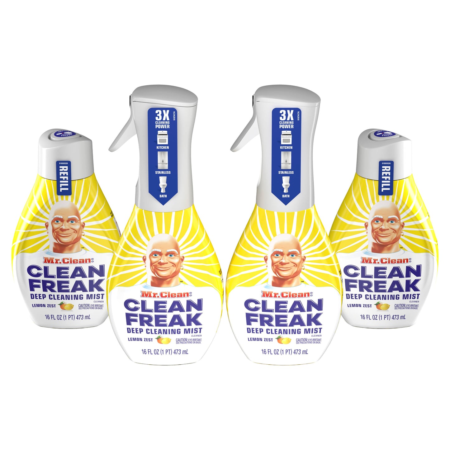Mr. Clean Deep Cleansing Mist Lemon Zest Clean Freak; 473 Milliliter; 6 Per Case