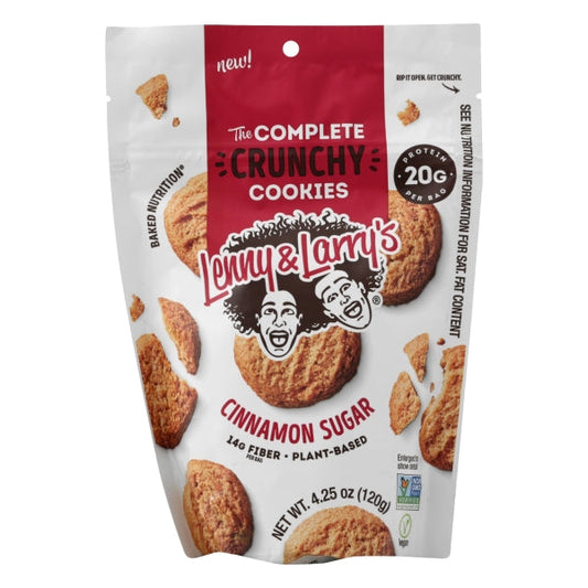 Lenny & Larry's Crunchy Cookie Cinnamon Sugar Cookie; 4.25 Ounces; 6 Per Case - High Mart Wholesale