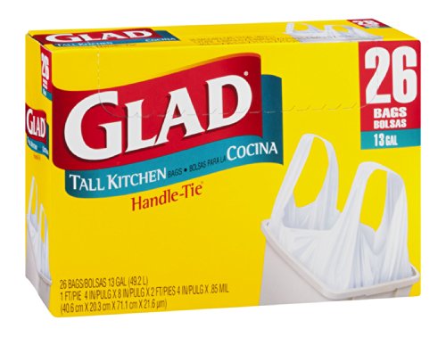 Glad Glad Bag Tall Kitchen Handle; 26 Count; 9 Per Case