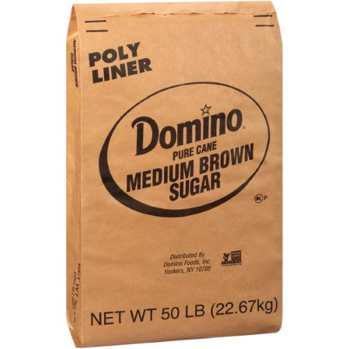 Domino Brown Medium Sugar; 50 Pounds - High Mart Wholesale