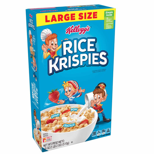 Kellogg's Rice Krispies Large Size Cereal; 18 Ounces; 12 Per Case