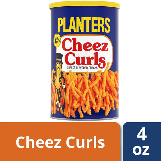 Planters Cheese Curls; 4 Ounces; 12 Per Case