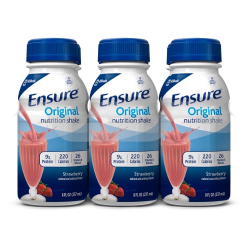 Ensure Complete Ready To Use Strawberries & Creme; 8 Fluid Ounces; 6 Per Box; 4 Per Case - High Mart Wholesale