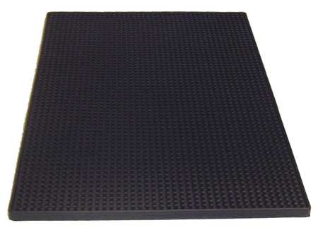 Tablecraft Service Mat Rubber Black 12X18; 12 Each; 1 Per Case - High Mart Wholesale