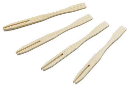 Tablecraft Fork Pick 3.5 Inch Bamboo; 12 Count; 1 Per Case - High Mart Wholesale