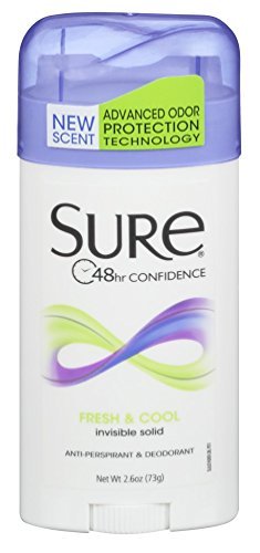 Sure Fresh Cool Invisible Antiperspirant; 2.6 Ounces; 6 Per Box; 2 Per Case