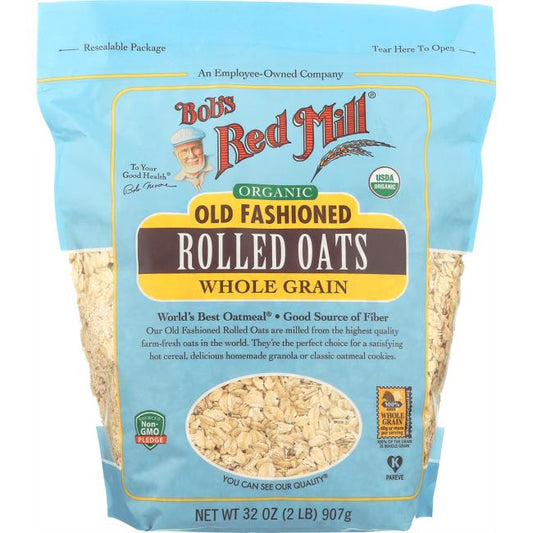 Bob's Red Mill Natural Foods Inc Organic Old Fashioned Rolled Oats; 32 Ounces; 4 Per Case
