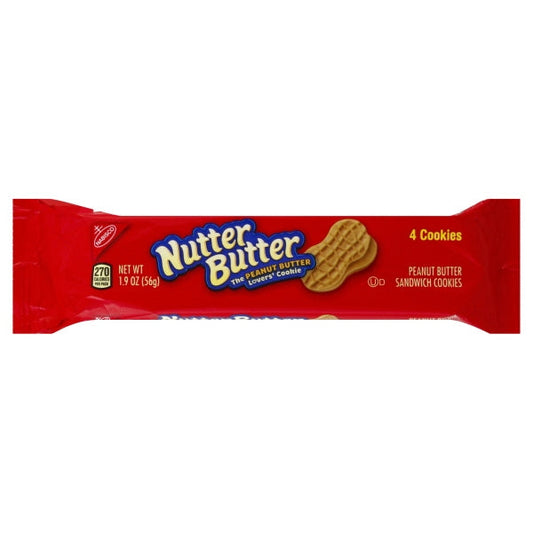Nutter Butter Peanut Butter Sandwich Cookies; 1.9 Ounces; 12 Per Box; 4 Per Case - High Mart Wholesale