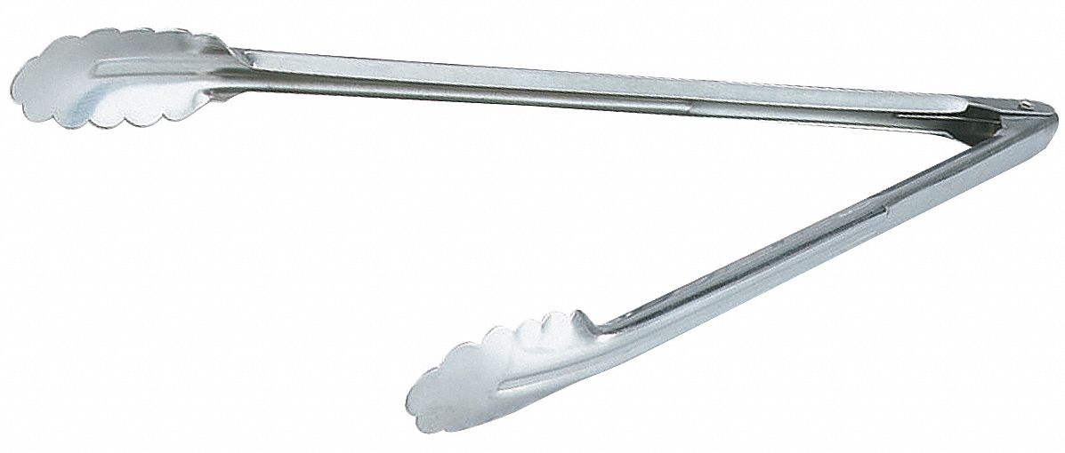 Vollrath 12 Inch Stainless Steel Utility Tong; 1 Each