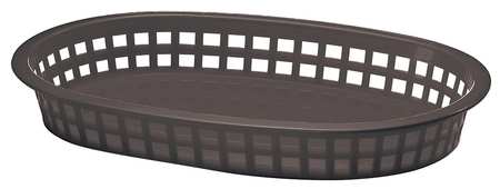 Tablecraft 10.5 Inch X 7 Inch X 1.5 Inch Chicago Oval Platter Black Basket; 36 Each; 1 Per Case - High Mart Wholesale