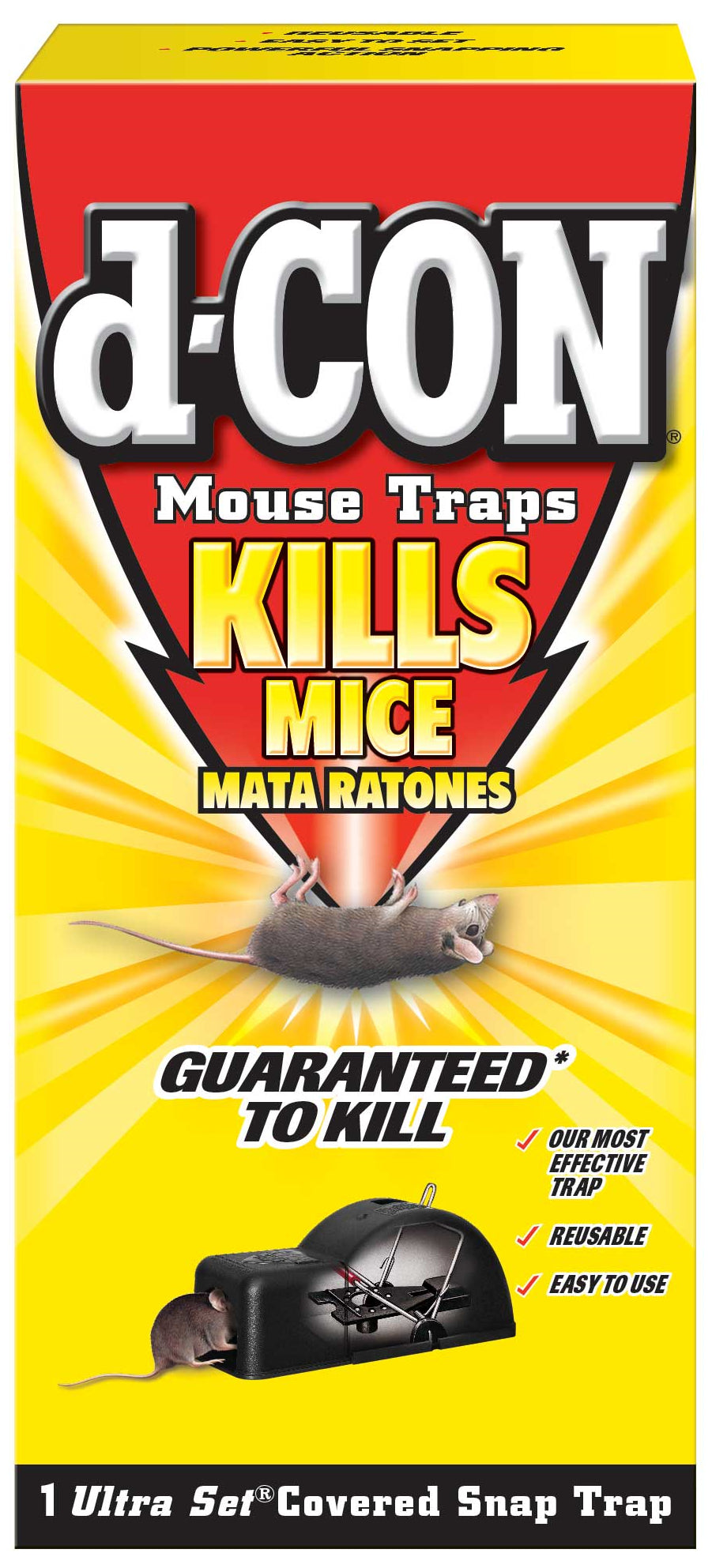 D-Con Mouse Traps Ultra Covered; 6 Each; 1 Per Case