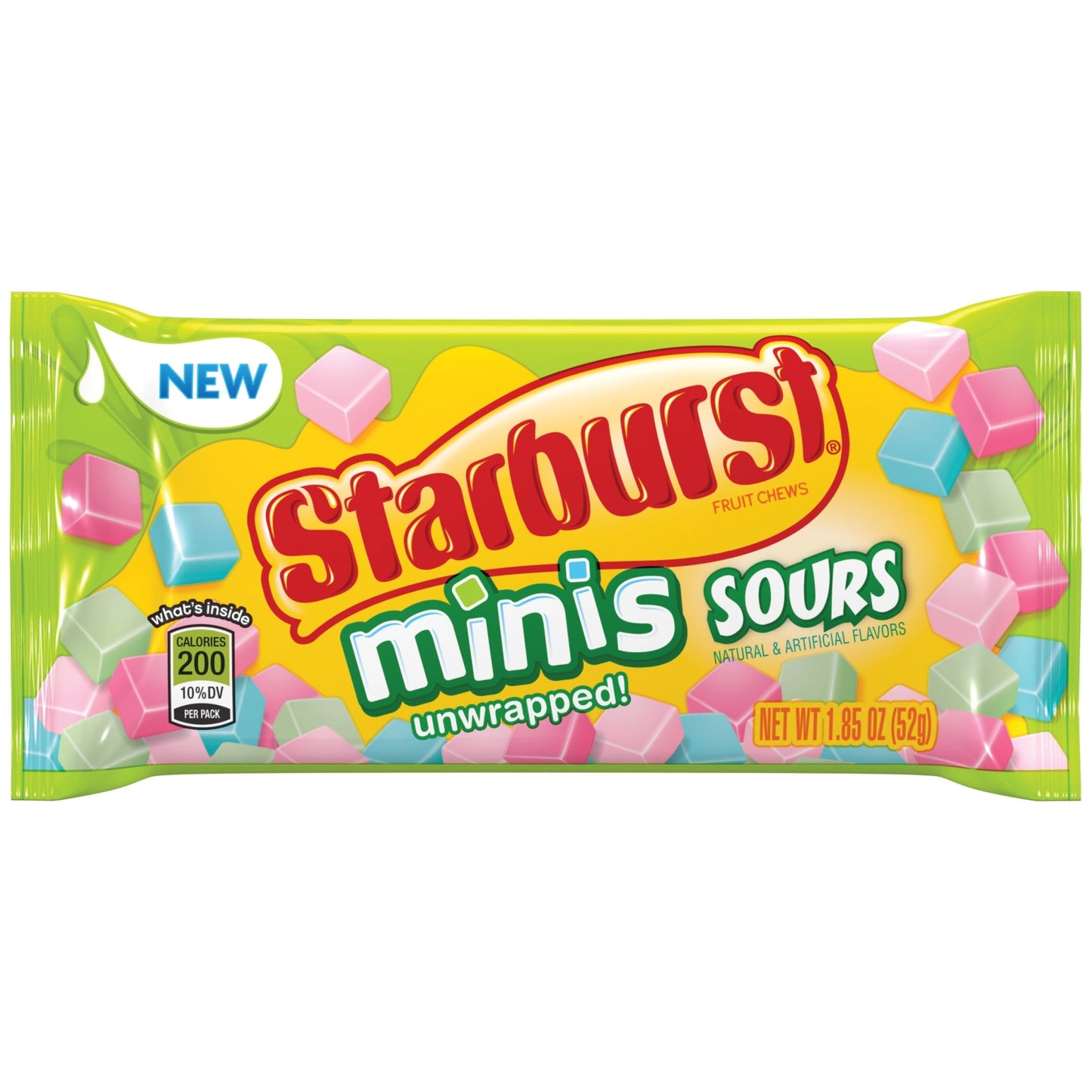 Starburst Minis Sour Singles; 1.85 Ounces; 24 Per Box; 12 Per Case